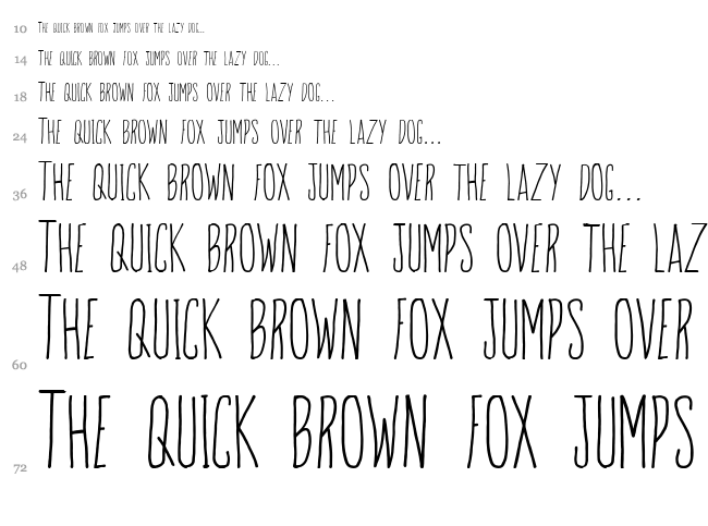 Sun & Rain font waterfall